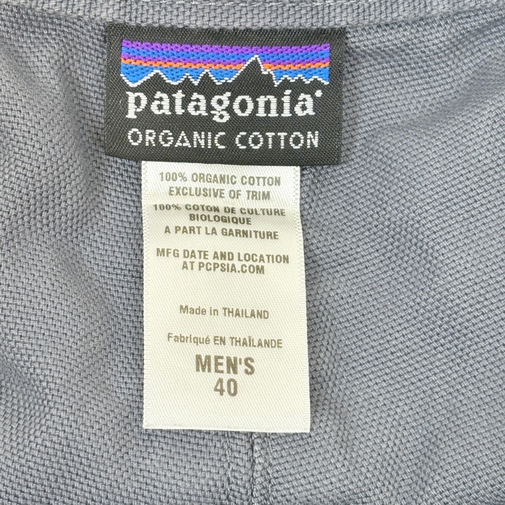 Patagonia Stand Up Shorts Mens 40 Blue Gray Organic Cotton Canvas 57227 SP11 - Picture 9 of 10